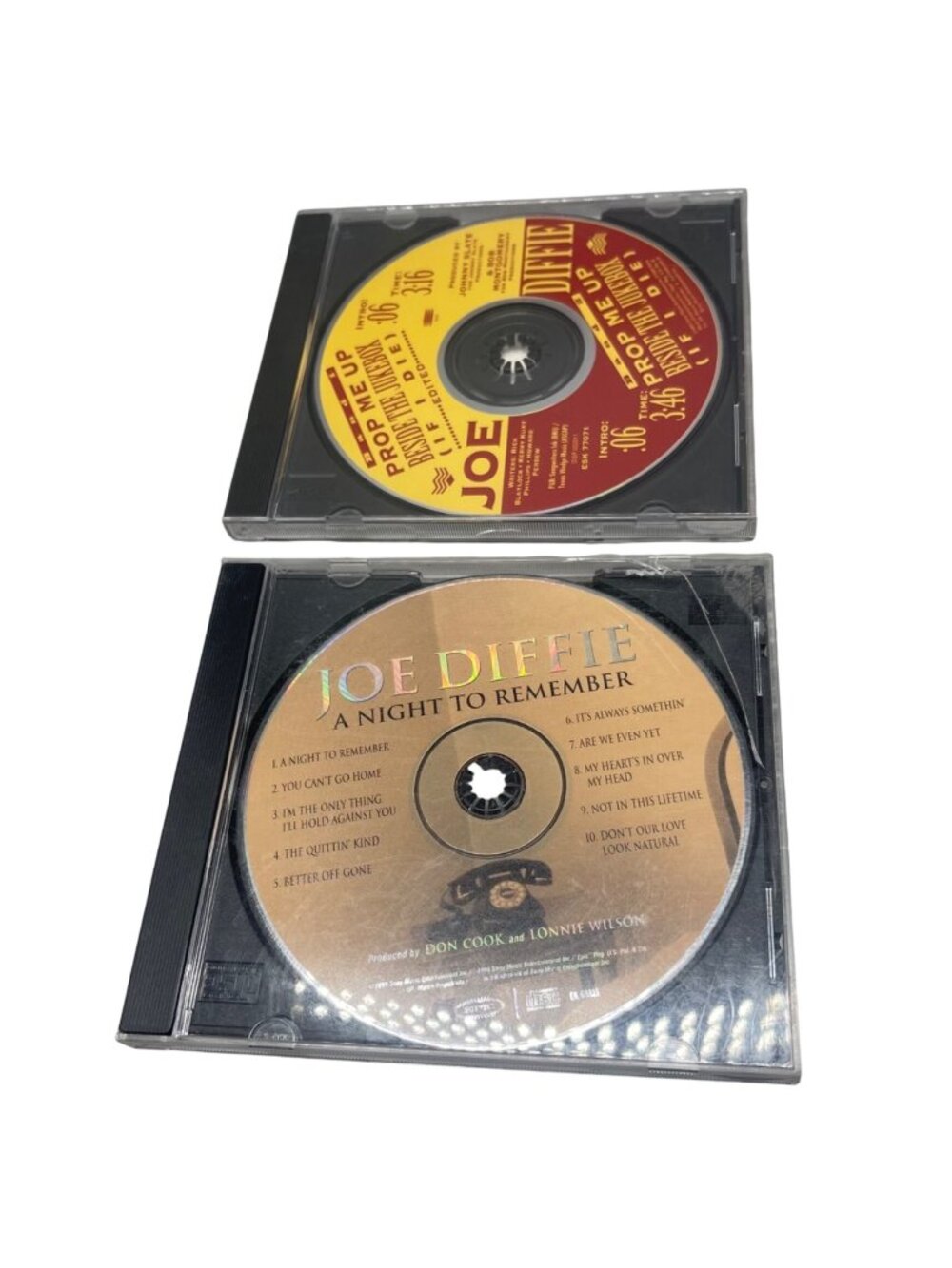 Joe Diffie CDs: A Night To Remember & Prop Me Up Beside Jukebox Country Music